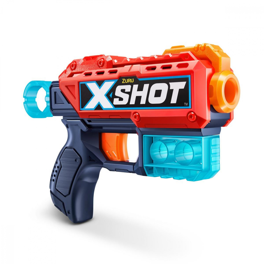 X-SHOT Blaster combo Excel Kickback, arma de jucarie, 8 proiectile [7]