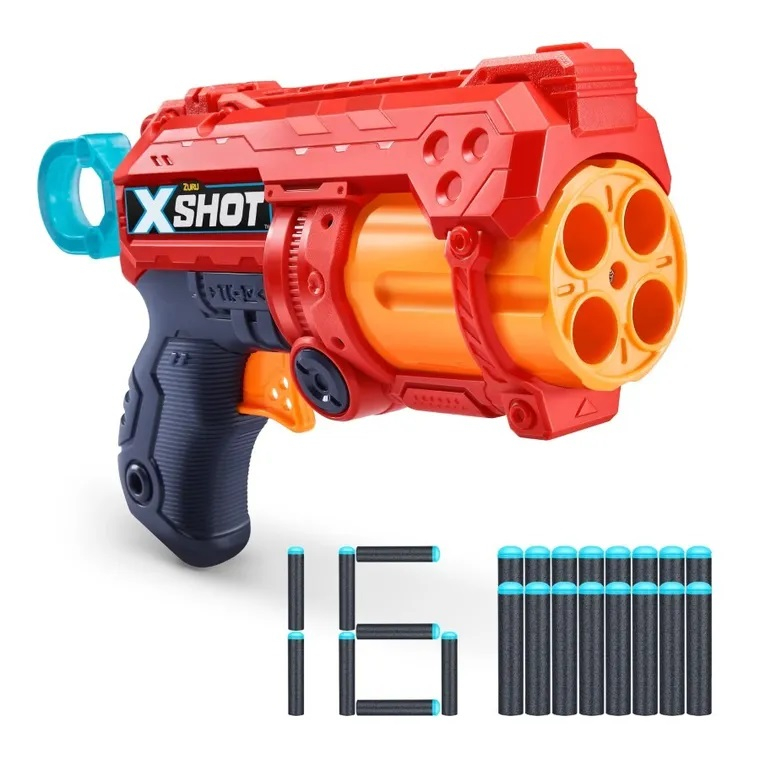 X-SHOT Blaster Excel Fury 4, arma de jucarie, 16 proiectile [2]