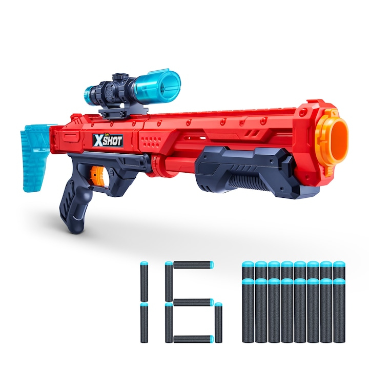 X-SHOT Blaster Excel Hawk Eye, arma de jucarie, 16 proiectile [11]