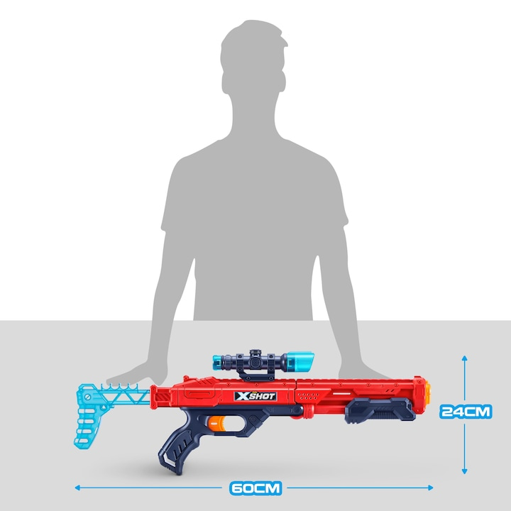 X-SHOT Blaster Excel Hawk Eye, arma de jucarie, 16 proiectile [9]