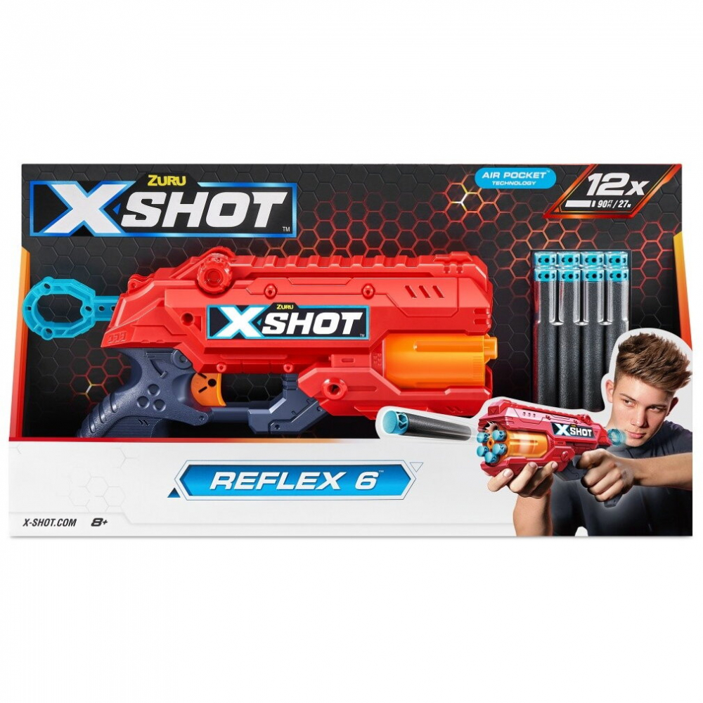 X-SHOT Blaster Excel Reflex, arma de jucarie, 12 proiectile [1]