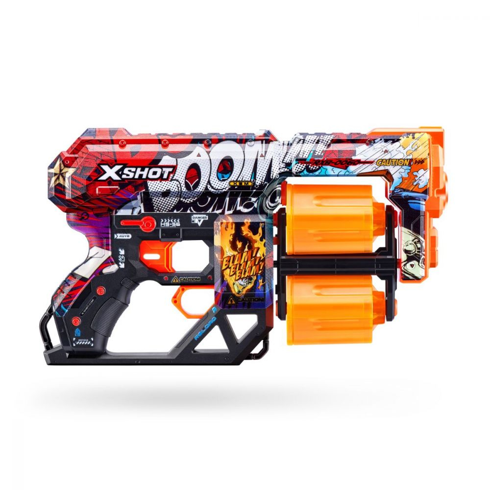 X-SHOT Blaster Skins Dread, arma de jucarie, 12 proiectile [5]