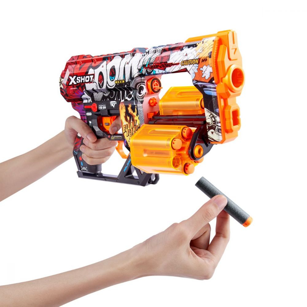 X-SHOT Blaster Skins Dread, arma de jucarie, 12 proiectile [3]