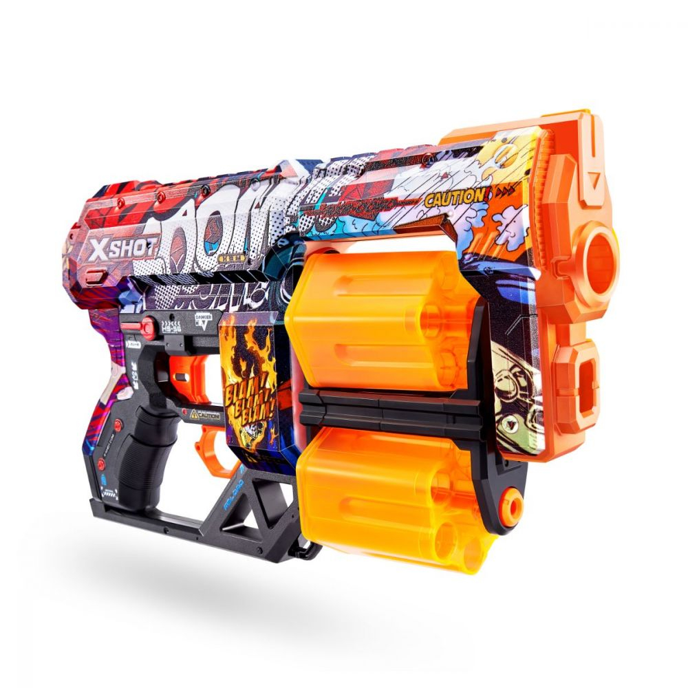 X-SHOT Blaster Skins Dread, arma de jucarie, 12 proiectile [4]