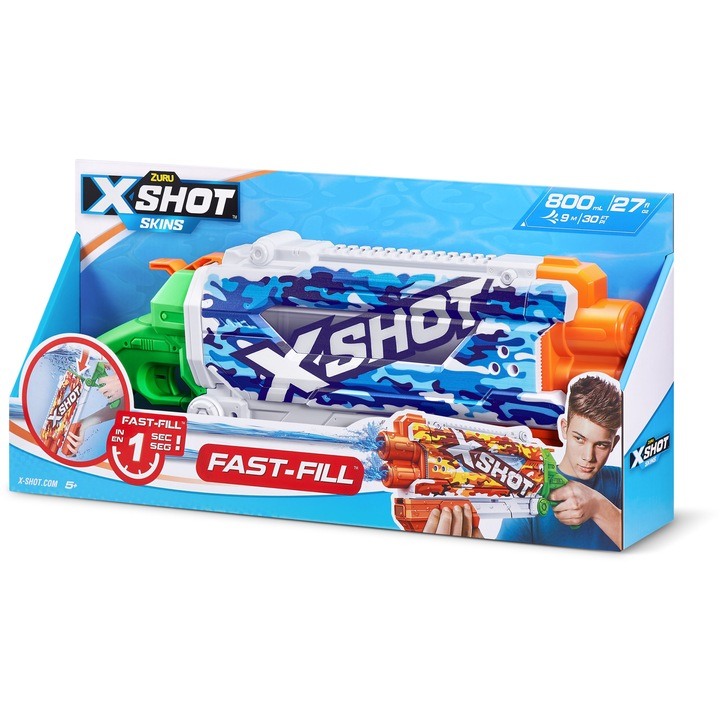 X-SHOT Shotgun, arma de jucarie, Water Camo [3]