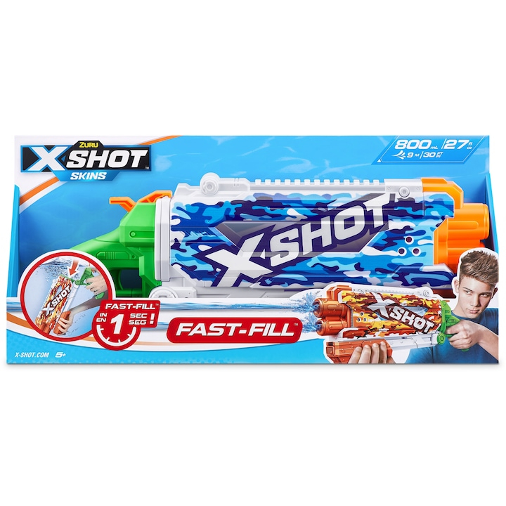 X-SHOT Shotgun, arma de jucarie, Water Camo [1]
