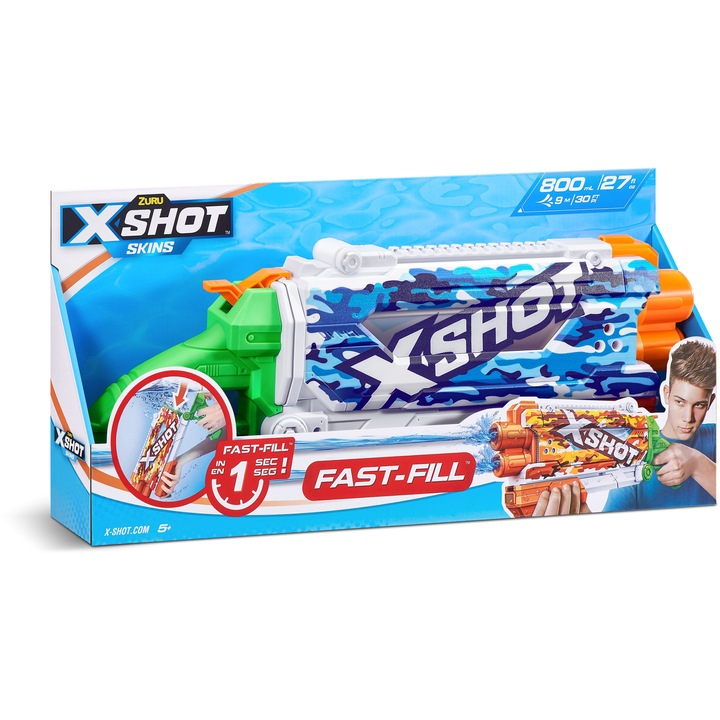 X-SHOT Shotgun, arma de jucarie, Water Camo [2]