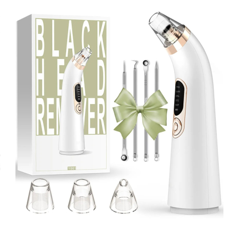 Ingrijirea Tenului - Aparat Electric Profesional pentru Puncte Negre și Acnee - 4 Capete + 4 Ace Extractoare