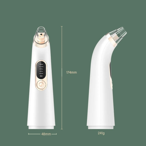 Aparat Electric Profesional pentru Puncte Negre și Acnee - 4 Capete + 4 Ace Extractoare [4]