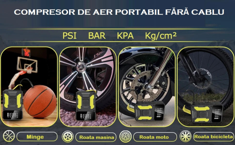 Starter auto, aparat portabil pentru pornire auto 2000A cu Compresor 150 PSI si baterie externa 14000 mAh – dispozitiv multifunctional 4 in 1 [5]
