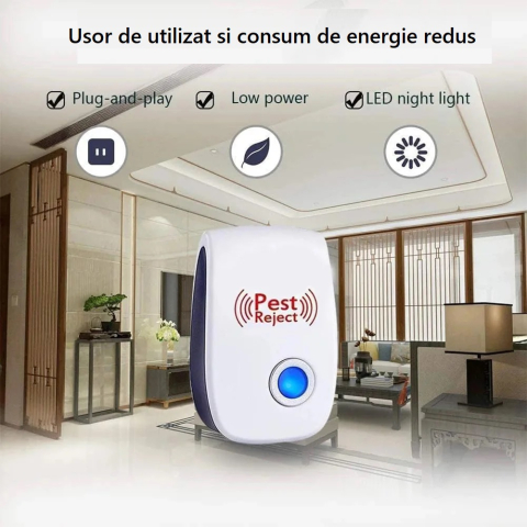 Set aparat ultrasonic impotriva daunatorilor Pest Reject (set 6 bucati) [3]