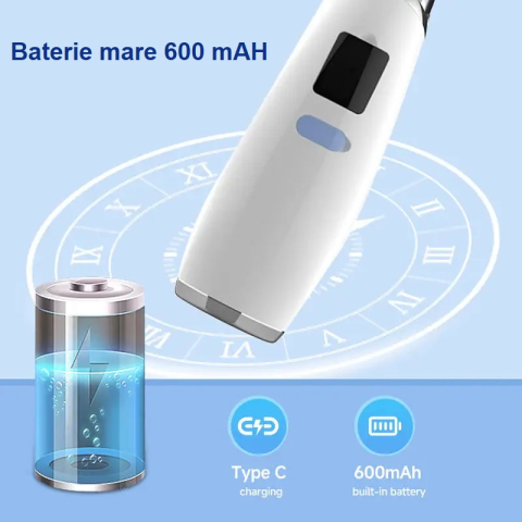 Aspirator nazal electric pentru bebeluși - 5 trepte, lumină colorată, muzică + 3 capete din silicon [8]