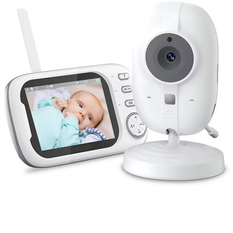 Baby Monitor Audio ABM600 – Video bebelusi , Wireless, Ecran 3.5’’ LCD, Night Vision, Senzor Temperatura, VOX [1]