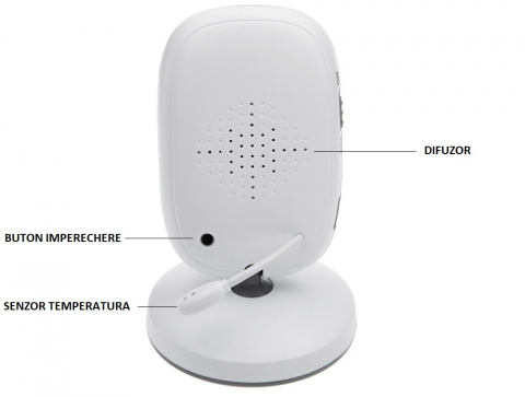 Baby Monitor VB603 Audio – Video, Wireless, Ecran 3.2 Inch LCD, Night Vision, Senzor Temperatura, Talk-back, Cantece de Leagan [11]