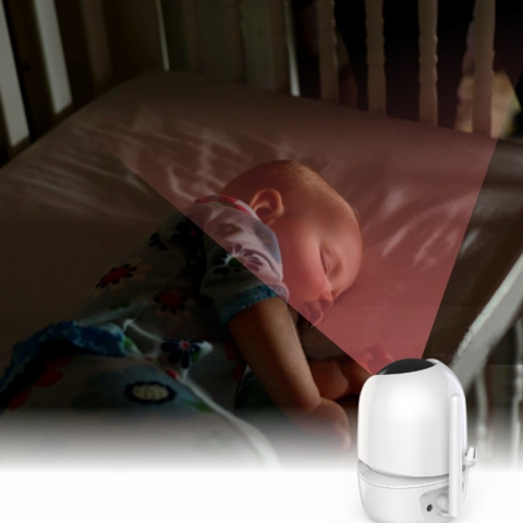 Baby Monitor Audio SM43A – Video, Wireless, Ecran 4.3 Inch LCD, Night Vision, Senzor Temperatura, Talk-back, Cantece de Leagan [5]