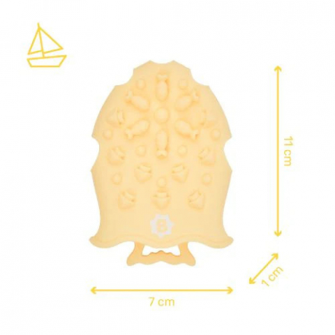 Badabulle - Perie de masaj din silicon pentru scalpul bebelusului [6]