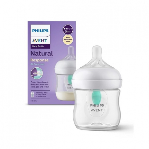 Biberoane - Biberon anticolici Natural Response, +0 luni, 125 ml, SCY670/01, Philips Avent