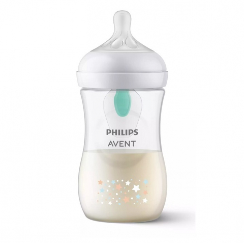 Biberon cu dispozitiv anticolici Natural Response, 1 luna+, SCY673/82, 260 ml, Philips Avent [2]