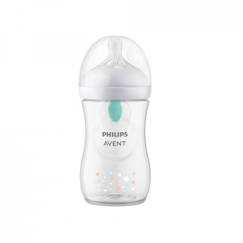 Biberoane - Biberon cu dispozitiv anticolici Natural Response, 1 luna+, SCY673/82, 260 ml, Philips Avent