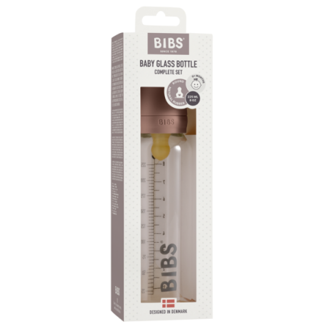 BIBS - Set complet biberon din sticla anticolici, 225 ml, Woodchuck [1]