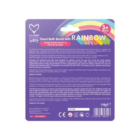 Bomba de baie norisor cu efect de curcubeu 110g EASYCARE BABY [3]