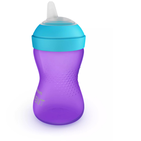 Cana cu tetina de formare moale, +9 luni, 300 ml, Mov, SCF802/02, Philips Avent [1]