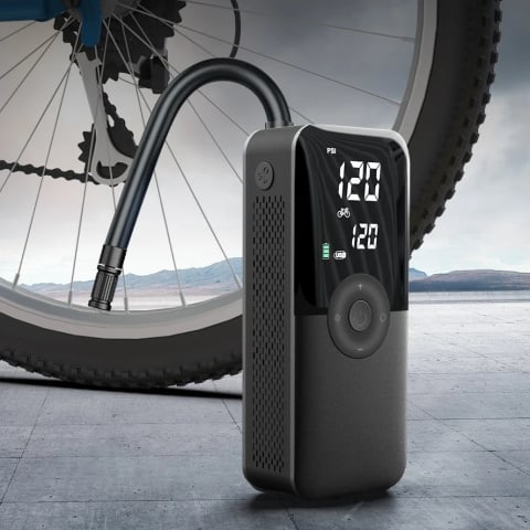 Compresor Auto Portabil multifunctional 150 PSI - Cu Baterie 5200 mAh, Iluminare LED și Ecran Digital [10]