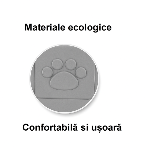 Cusca pliabila pentru pisici si caini de talie mica - portabila, aerisita si usor de transportat, Gri [4]