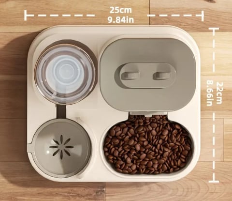 Dispenser 2-in-1 automat pentru hrana si apa - realimentare automata, pisici si caini [4]