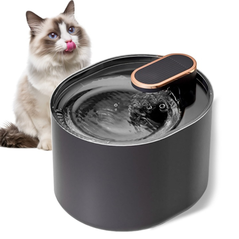 Articole Animale - Pet Shop - Fantana de apa pentru pisici si caini - pompa silentioasa, filtru carbon, capacitate 3 L, USB, Negru