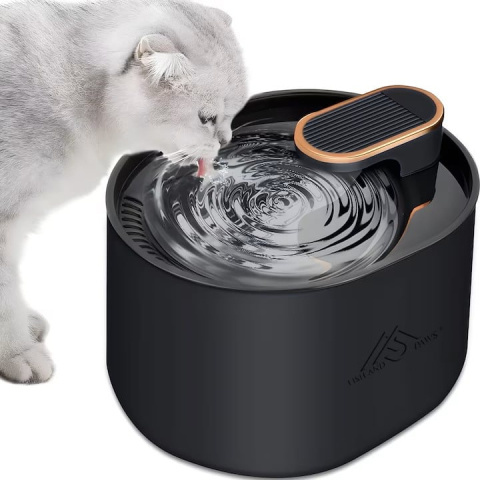 Fantana de apa pentru pisici si caini - pompa silentioasa, filtru carbon, capacitate 3 L, USB, Negru [1]