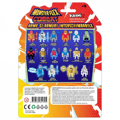 Figurina Monster Flex Combat, Monstrulet care se intinde, Ice Yeti - Monster Flex [3]