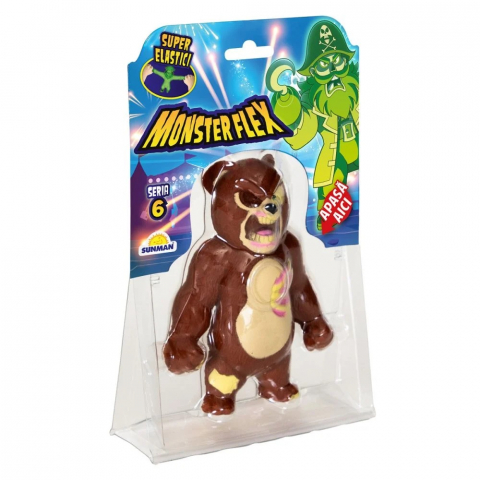 Figurina Monster Flex, Monstrulet care se intinde, S6, Teddy Zombie [4]