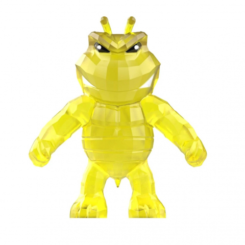 Figurine - Figurina Rascals, Crystal, Monstrulet care se intinde, Galben