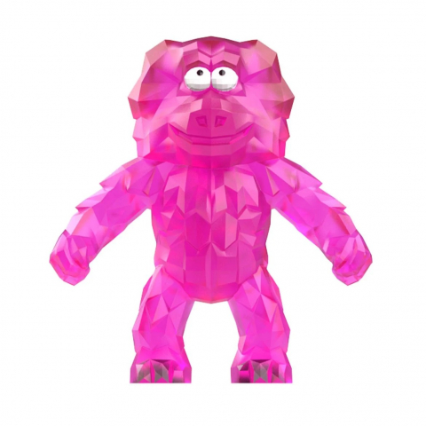 Figurine - Figurina Rascals, Crystal, Monstrulet care se intinde, Roz