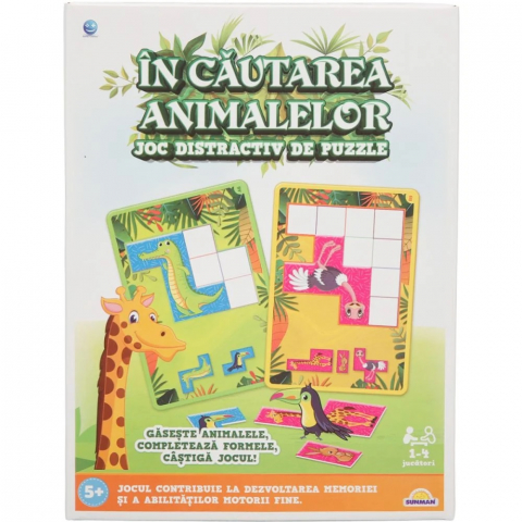 Jocuri - Joc distractiv de puzzle, Smile Games, In Cautarea Animalelor