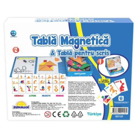 Joc educativ Smile Games, Tableta magnetica, 82 piese [6]