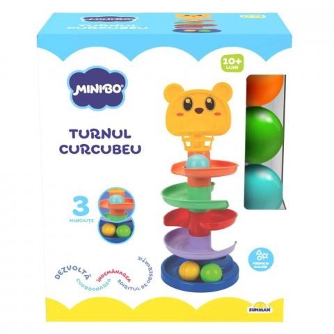 Jocuri si Jucarii - Jucarie bebelusi, Minibo, Turnul curcubeu