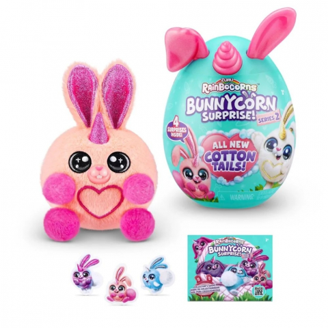 Jucarii De Plus - Jucarie de plus surpriza, Rainbocorns, Iepurasul S2