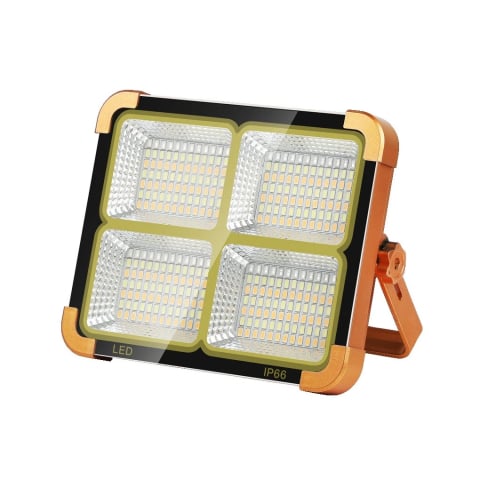 Casa Si Gradina - Lampa Solara de Exterior Portabila, Proiector LED Solar, IP66, 100 W, Reincarcabil – Galben