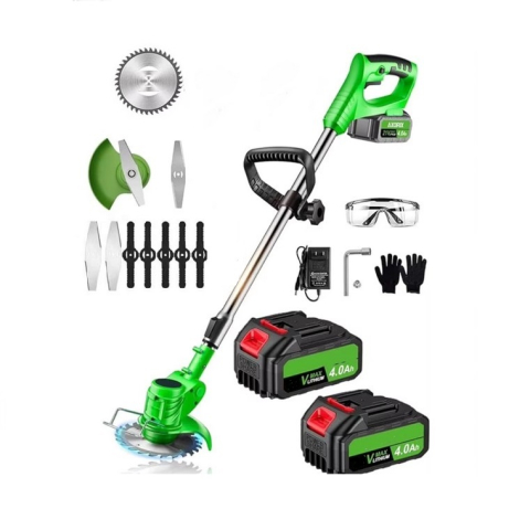 Casa Si Gradina - Motocoasa electrica fara fir 48V cu 2 acumulatori, Reglabila, 3 moduri de taiere + accesorii incluse