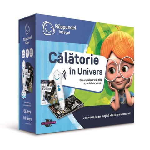 Carti Raspundel Istetel - Pachet Raspundel Istetel, creion si carte interactiva Calatorie in Univers