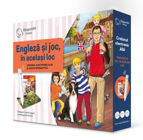 Pachet Raspundel Istetel, Creion si Carte interactiva Engleza si joc, in acelasi loc [2]