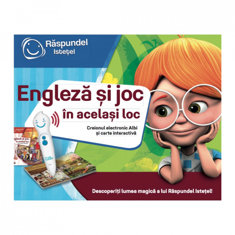 Pachet Raspundel Istetel, Creion si Carte interactiva Engleza si joc, in acelasi loc [3]