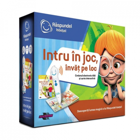 Carti Raspundel Istetel - Pachet Raspundel Istetel, Creion si Carte interactiva Intru in joc, invat pe loc