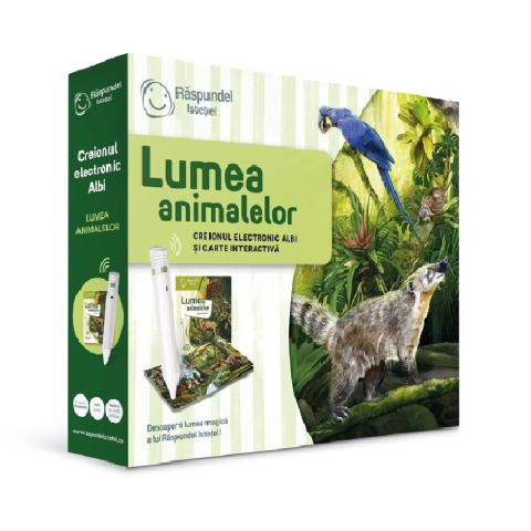 Scoala si Gradinita - Pachet Raspundel Istetel, Creion si Carte interactiva Lumea animalelor