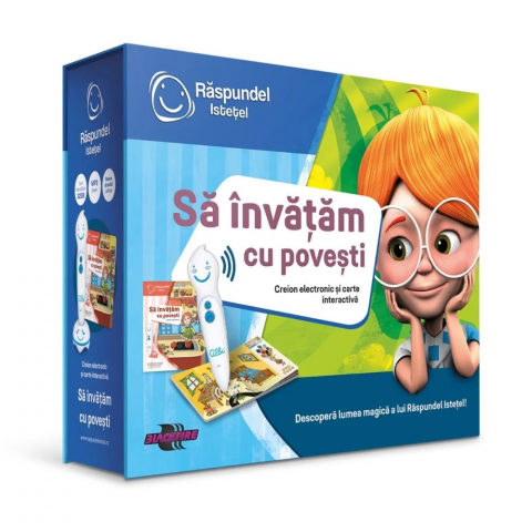 Carti Raspundel Istetel - Pachet Raspundel Istetel, Creion si Carte Interactiva Sa invatam cu povesti