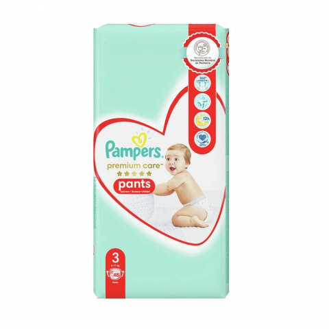 Igiena si Ingrijire - PAMPERS Premium Care Pants, scutece chilotel, 6-11 kg, marime 3, 48 buc