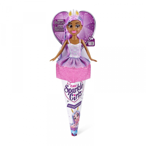 Papusi - Papusa cu par mov, Sparkle Girlz, 27 Cm