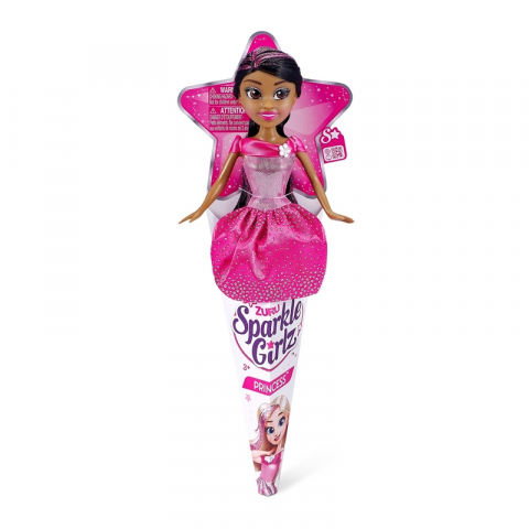 Papusi - Papusa cu par negru, Sparkle Girlz, 27 Cm